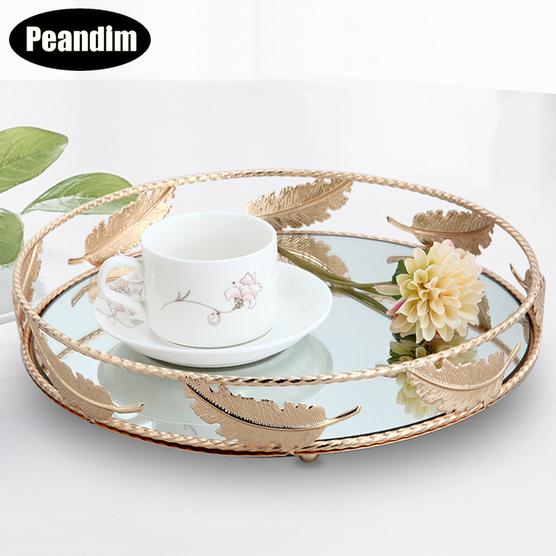 PEANDIM Minimalist Round Mirro - Travertine Tray Oval review and price