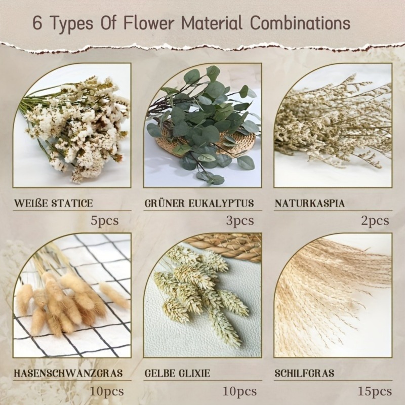 45Pcs Boho Rustic Mixed Dried  - Dried Pampas Bundle review and price