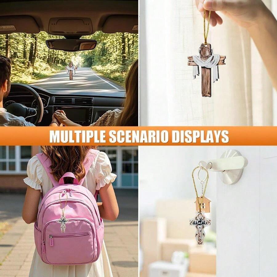 Deer Antler Cross Car Rearview - Interior Design Style review and price