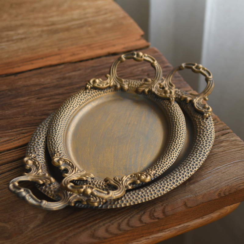 Vintage Iron Oval Serving Tray - Travertine Tray Oval review and price