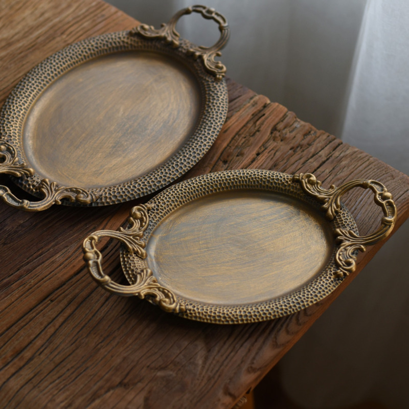 Vintage Iron Oval Serving Tray - Travertine Tray Oval review and price