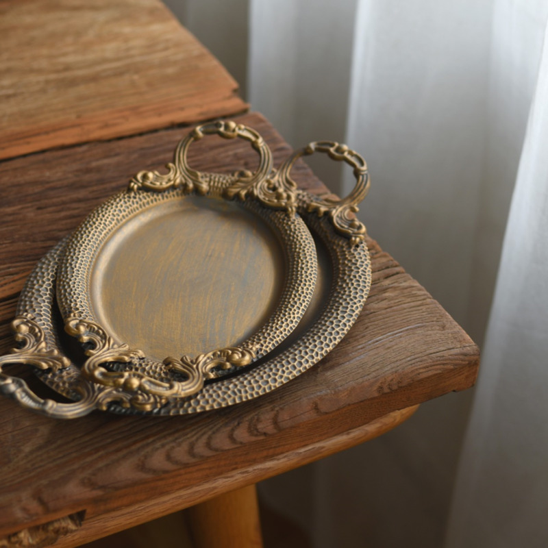 Vintage Iron Oval Serving Tray - Travertine Tray Oval review and price