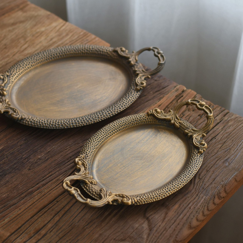 Vintage Iron Oval Serving Tray - Travertine Tray Oval review and price