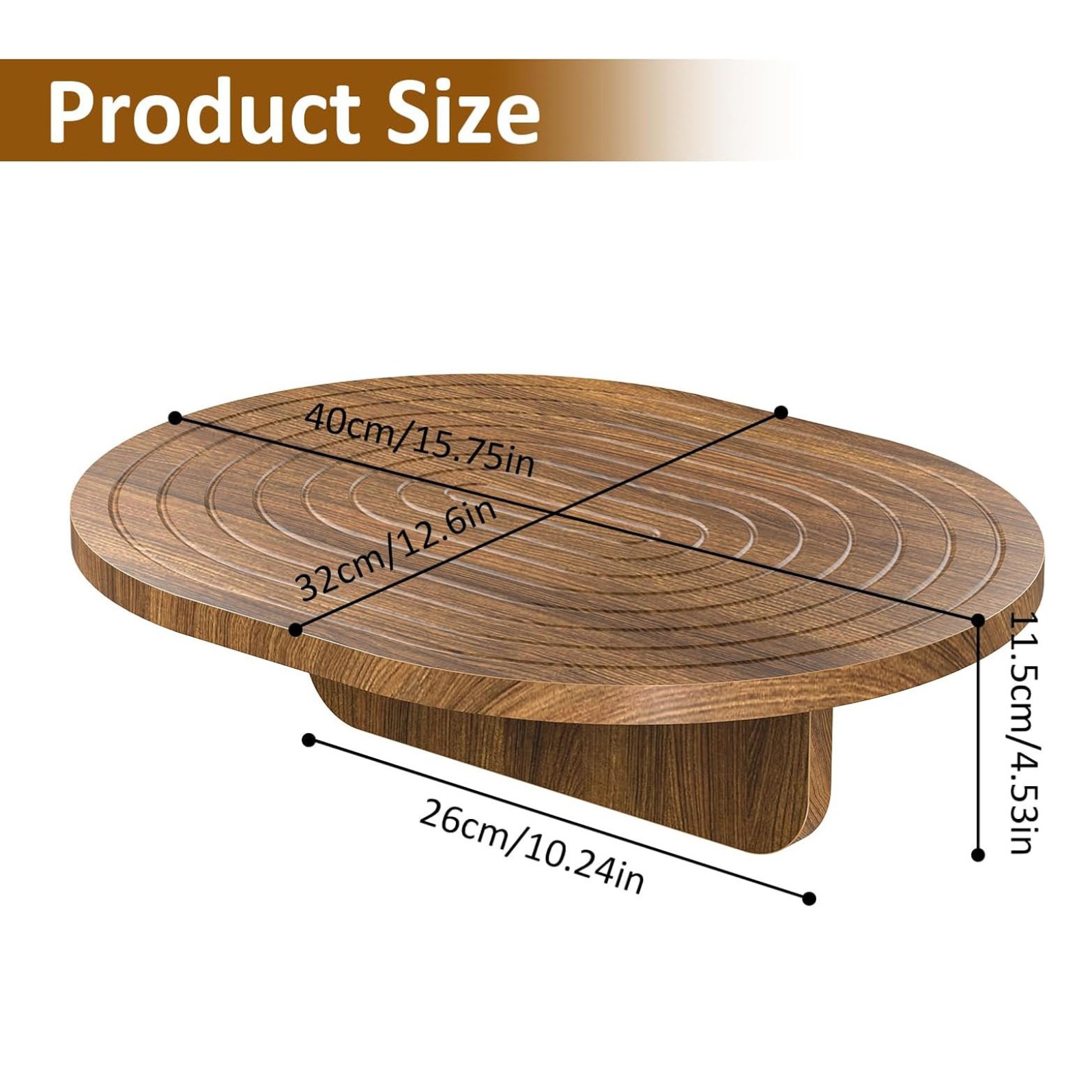 Wooden Sofa Tray Couch Armrest - Travertine Tray Oval review and price