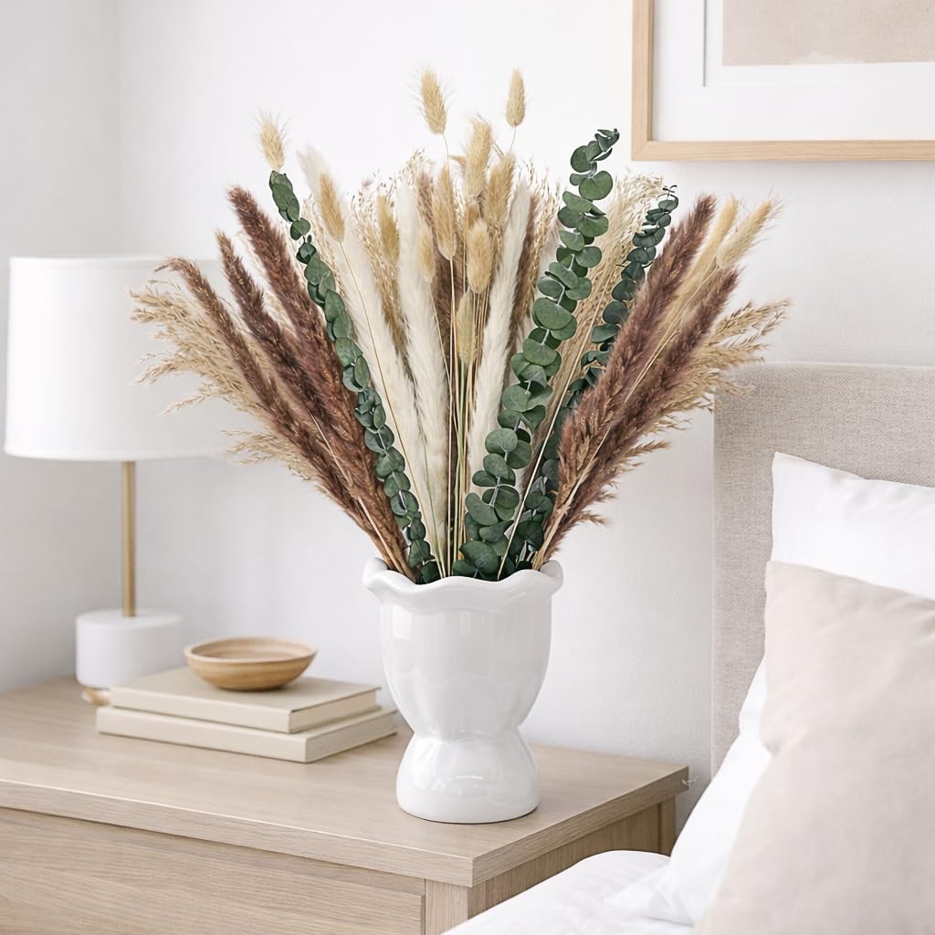 65Pcs DIY Natural Dried Flower - Dried Pampas Bundle review and price