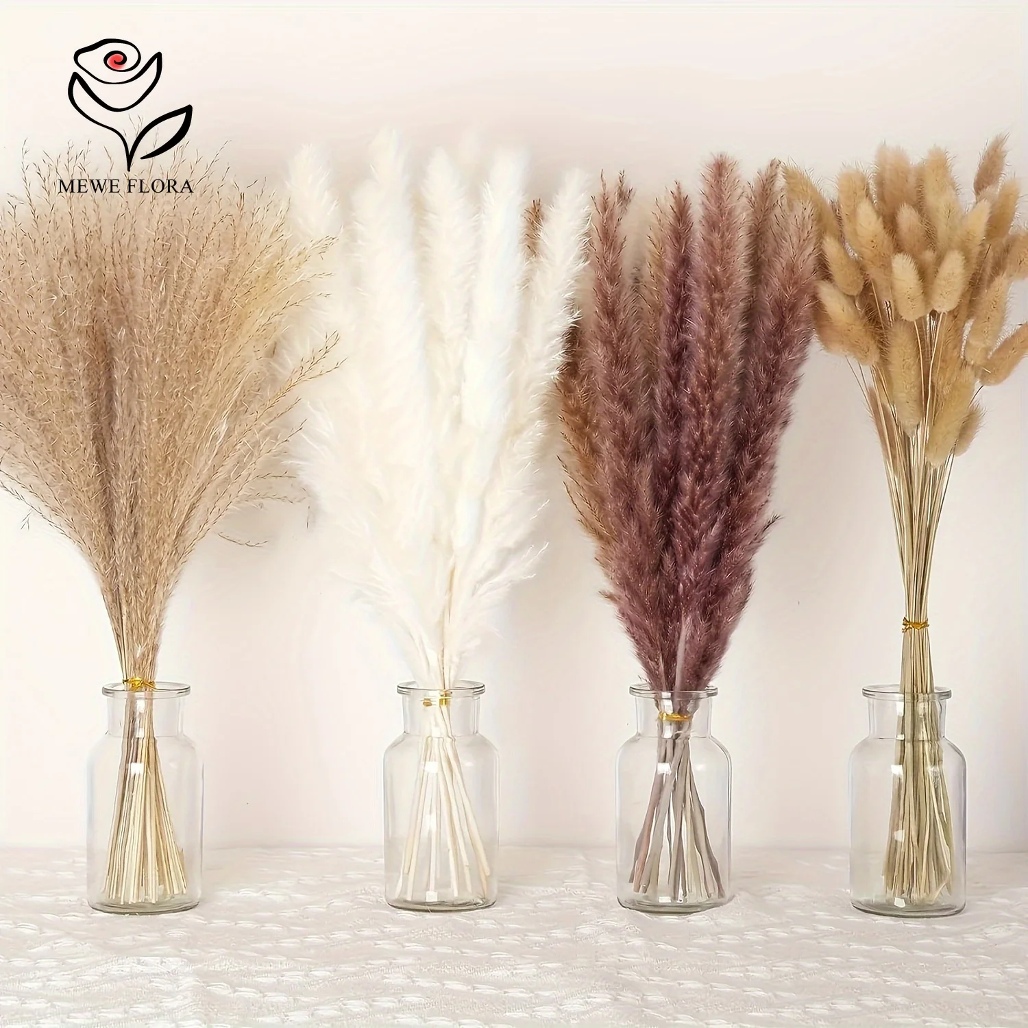 200Pcs Dried Pampas Bunny Tail - Dried Pampas Bundle review and price
